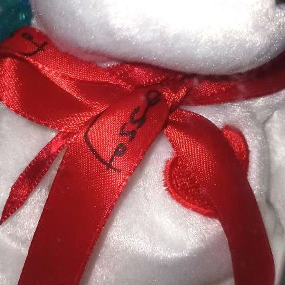 Ty Beanie Baby Babies Broadway Fosse Show Valentino Rare HTF w/Display Case - Picture 2 of 3